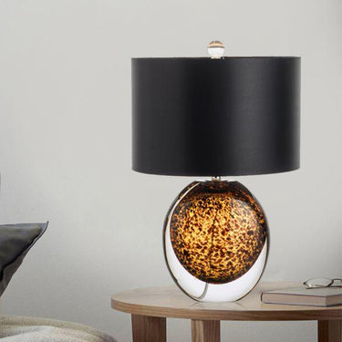Amber Art Table Lamp